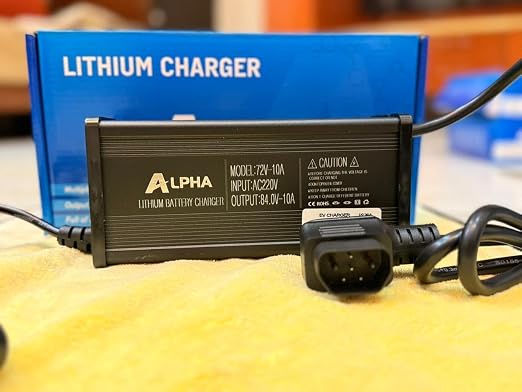Revolt RV400 Charger 84V 10A | Input 72V | 06+10 Months Warranty | Japanese in-Built Technology